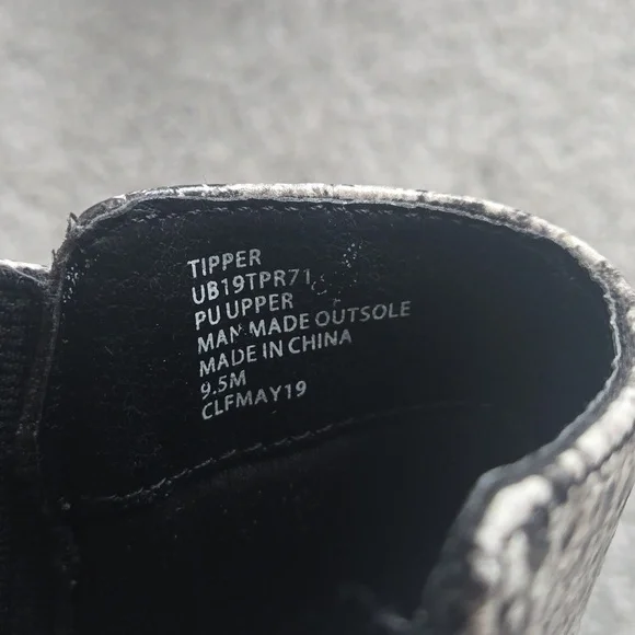 Unionbay Womens Snakeskin Print Ankle Tipper Booties Boots Sz 9.5M - Picture 4 of 6